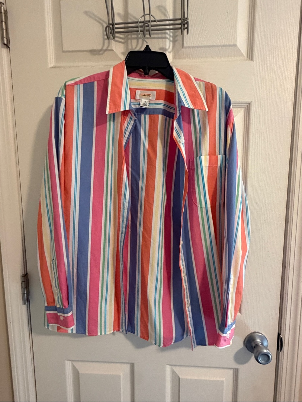 Multicolor Stripe Button-Up Shirt